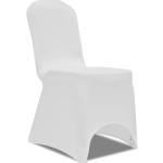 Housse blanche extensible pour chaise 50 pièces DEC022487