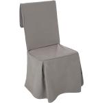Housse de chaise, coton, gris, 45x130 cm DTE_Lot 4 Unisexe