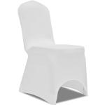 Housse de chaise extensible 100 pcs Blanc DEC022501