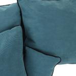 Housses de coussin Linnea Design bleu canard en velours à motif canards 45x45 cm 
