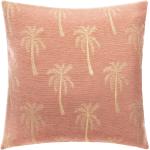 Housse de coussin Palm , coton et chenille, rose, 40x40 cm DTE_Lot 3 Unisexe