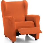 Housses de fauteuil orange en tissu 