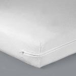 Alèses de lit Blancheporte blanches en coton lavable en machine 160x200 cm 