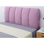 Têtes de lit en bois violettes en velours 