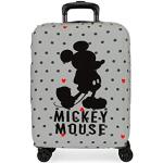Valises cabine grises à rayures en néoprène Mickey Mouse Club look fashion pour garçon 