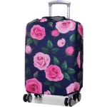 Housses violettes à motif roses de valise pour femme 