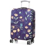 Housses violettes à fleurs à motif fleurs de valise pour femme 