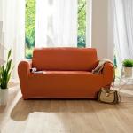 Housses de canapé Blancheporte orange extensibles 3 places modernes 