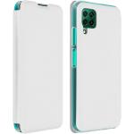 Coques Huawei P40 Avizar blanches à rayures type portefeuille 
