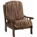Housses de fauteuil marron en polyester rustiques 