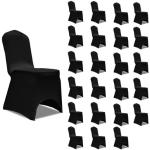 Housses de chaise Decoshop26 noires en polyester 