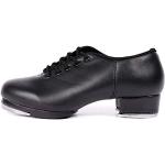 Chaussures de claquette noires à lacets Pointure 37 avec un talon entre 3 et 5cm look fashion pour femme 