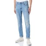 Jeans turquoise W34 look fashion pour homme 