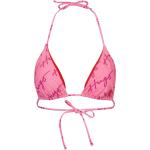 Bikinis triangle roses à logo Taille L 