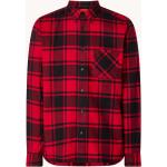 Chemises de créateur HUGO BOSS BOSS rouges à carreaux à carreaux Taille M look fashion pour homme 