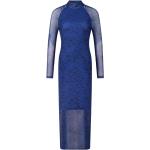 Robes moulantes de créateur HUGO BOSS BOSS bleues midi à col montant Taille XS pour femme 