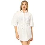 Robes chemisier de créateur HUGO BOSS BOSS blanches à manches courtes Taille XL pour femme 