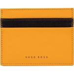 Porte-cartes de visite de créateur HUGO BOSS BOSS jaunes look fashion pour homme 