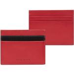 Porte-cartes bancaires de créateur HUGO BOSS BOSS rouges look fashion pour femme 
