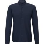Chemises cintrées de créateur HUGO BOSS BOSS bleues en jersey col mao Taille 3 XL look casual pour homme 