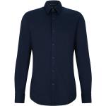 Chemises de créateur HUGO BOSS BOSS bleues en jersey à manches longues à manches longues Taille 3 XL look casual 
