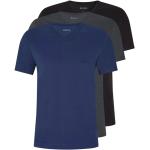 T-shirts col V de créateur HUGO BOSS BOSS bleus en coton lavable en machine à col en V en lot de 3 Taille XXL 