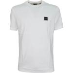 T-shirts basiques de créateur HUGO BOSS BOSS blancs à rayures en coton bio éco-responsable Taille L look casual 