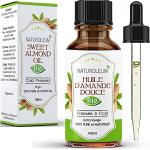 Produits & appareils de massage bio vegan à huile d'amande 100 ml pour le corps hydratants pour peaux sensibles 