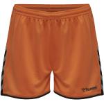 Shorts de sport Hummel Authentic orange en polyester respirants Taille XS pour femme en promo 