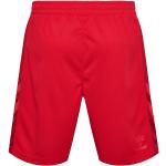 Shorts de football rouges en polyester respirants Tailles uniques 