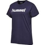 T-shirts Hummel Go bleu marine en jersey à manches courtes à manches courtes Taille S scandinaves pour femme 