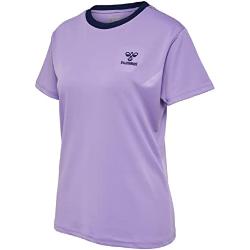 hummel hmlSTALTIC Poly Jersey S/S Femme T-Shirt Femelle, Paisley Violet, S