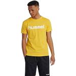 T-shirts Hummel Go jaunes en jersey à manches courtes à manches courtes Taille M scandinaves pour homme en promo 