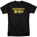 Hummer H2 Block Logo Chemises Noires