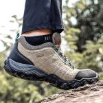 Chaussures de randonnée d'automne marron respirantes pour pieds larges à lacets Pointure 39 pour femme 