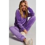 Hauts de pyjama de grossesse Hunkemöller violets en velours Taille XS pour femme 