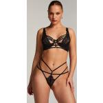 Strings Hunkemöller noirs en polyamide Taille M look sexy pour femme 