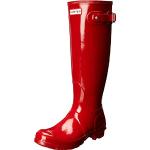 Bottines Hunter The Original Boot rouges en caoutchouc imperméables Pointure 43 look fashion pour femme 