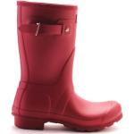 Bottes de pluie Hunter rouges en caoutchouc imperméables Pointure 37 look casual pour femme 