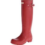Bottes de pluie Hunter rouges Pointure 41 look casual pour femme en promo 