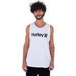 Débardeurs Hurley One and only blancs en coton Taille M look fashion pour homme 