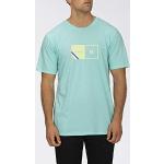 Hurley M Halfer Stripe S/Tee-Shirts Homme Gris (Spruce Fog), M