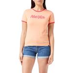 T-shirts Hurley orange corail en coton à manches courtes bio à manches courtes Taille L look fashion pour femme 