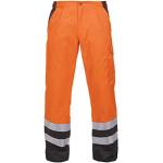 Hydrowear 044463 Hastings d'été Pantalon, Beaver, Bicolore, 50% polyester/50% coton, 52, taille haute visibilité Orange/noir