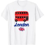 T-shirts fashion blancs à motif Londres Taille S look fashion pour homme 