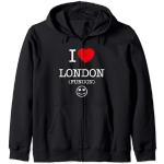 Sweats noirs à motif Londres à capuche Taille S look fashion 