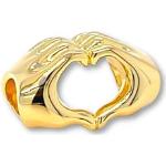 Bracelets de perles pour la Saint-Valentin argentés en or à perles 18 carats look fashion pour enfant 