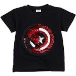 T-shirts à manches courtes à sequins Captain America lavable à la main look fashion pour garçon de la boutique en ligne Amazon.fr 