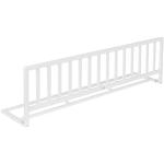 IB-Style - Barrière de sécurité de lit Flamo Blanc 140 x 42 cm en Bois Pliable | hêtre ou Blanc | Enfant bébé