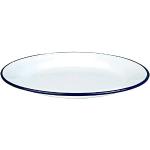 Assiettes plates Ibili blanches en acier diamètre 22 cm en promo 